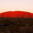 Uluru glowing at sunset